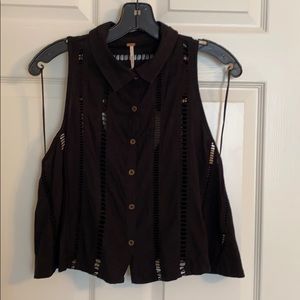 Free People Cutout Top